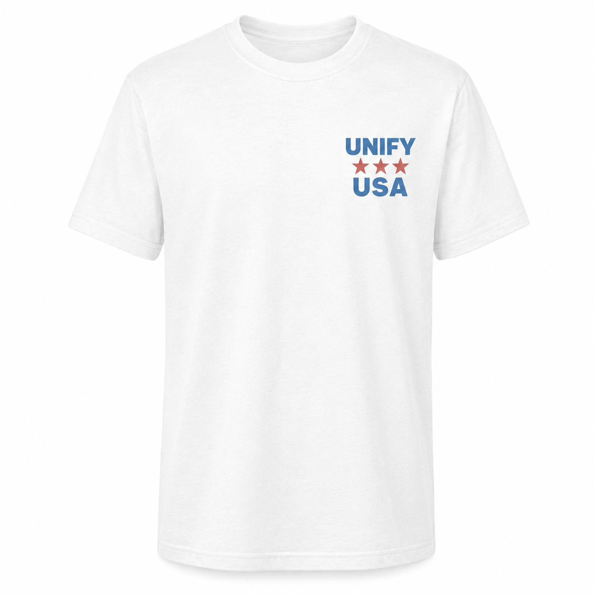 UNIFY USA America 250 tee white front with chest logo